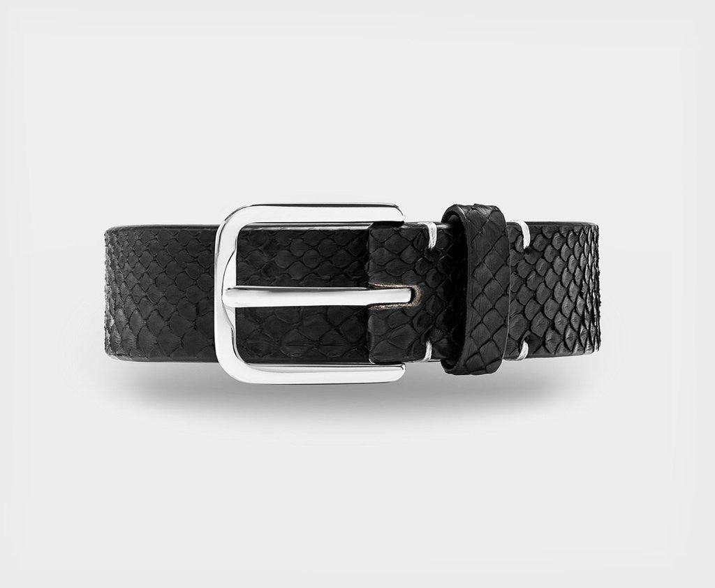 Upton belt - Fifty python black